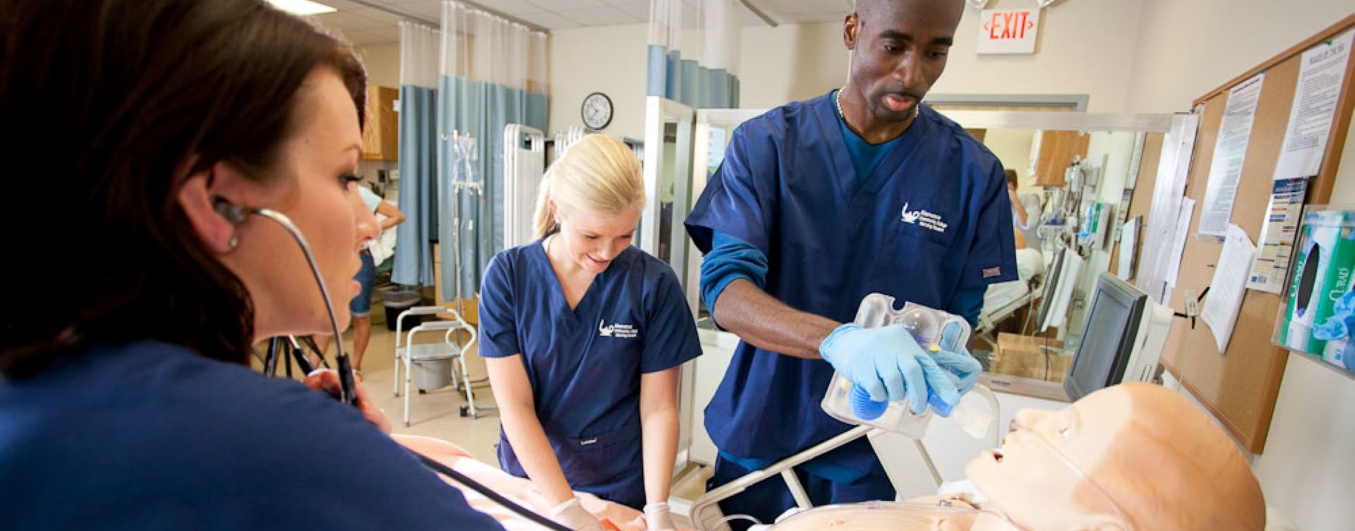 nurses taking care of practice patient