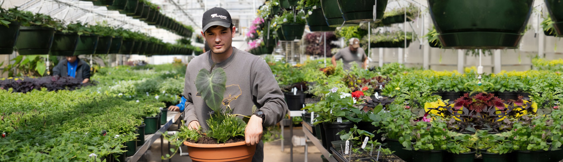 Horticulture Greenhouse Students