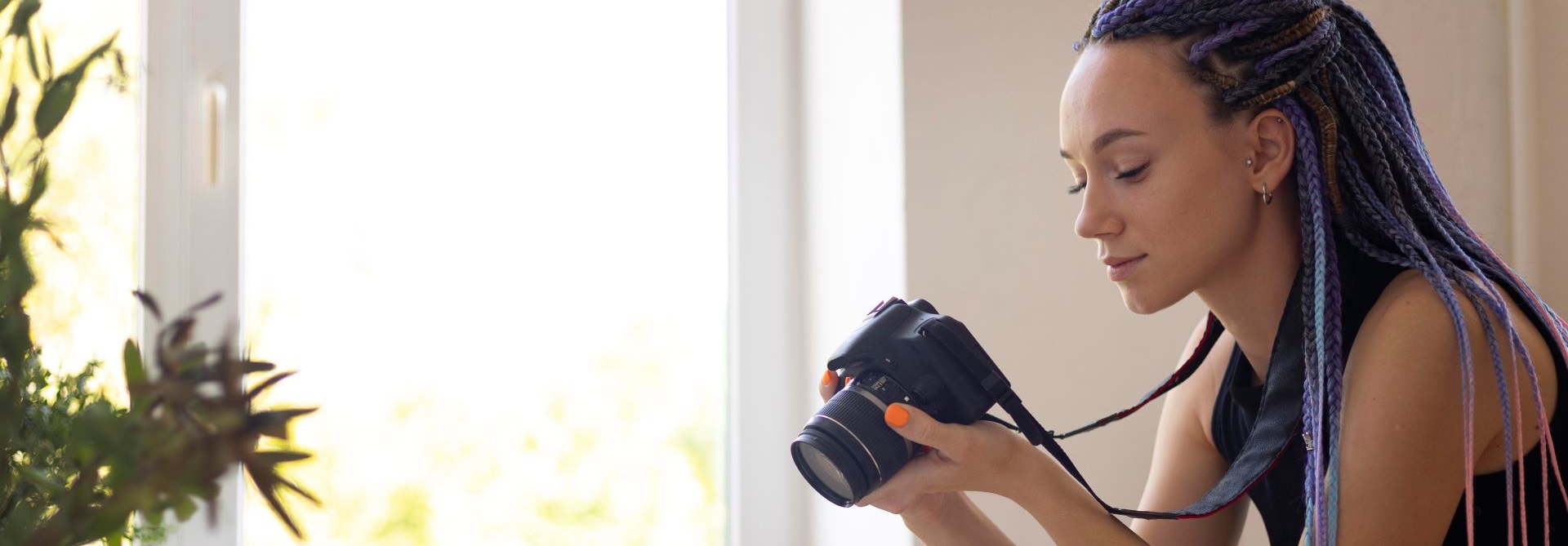 woman taking photos ceramic kitchenware