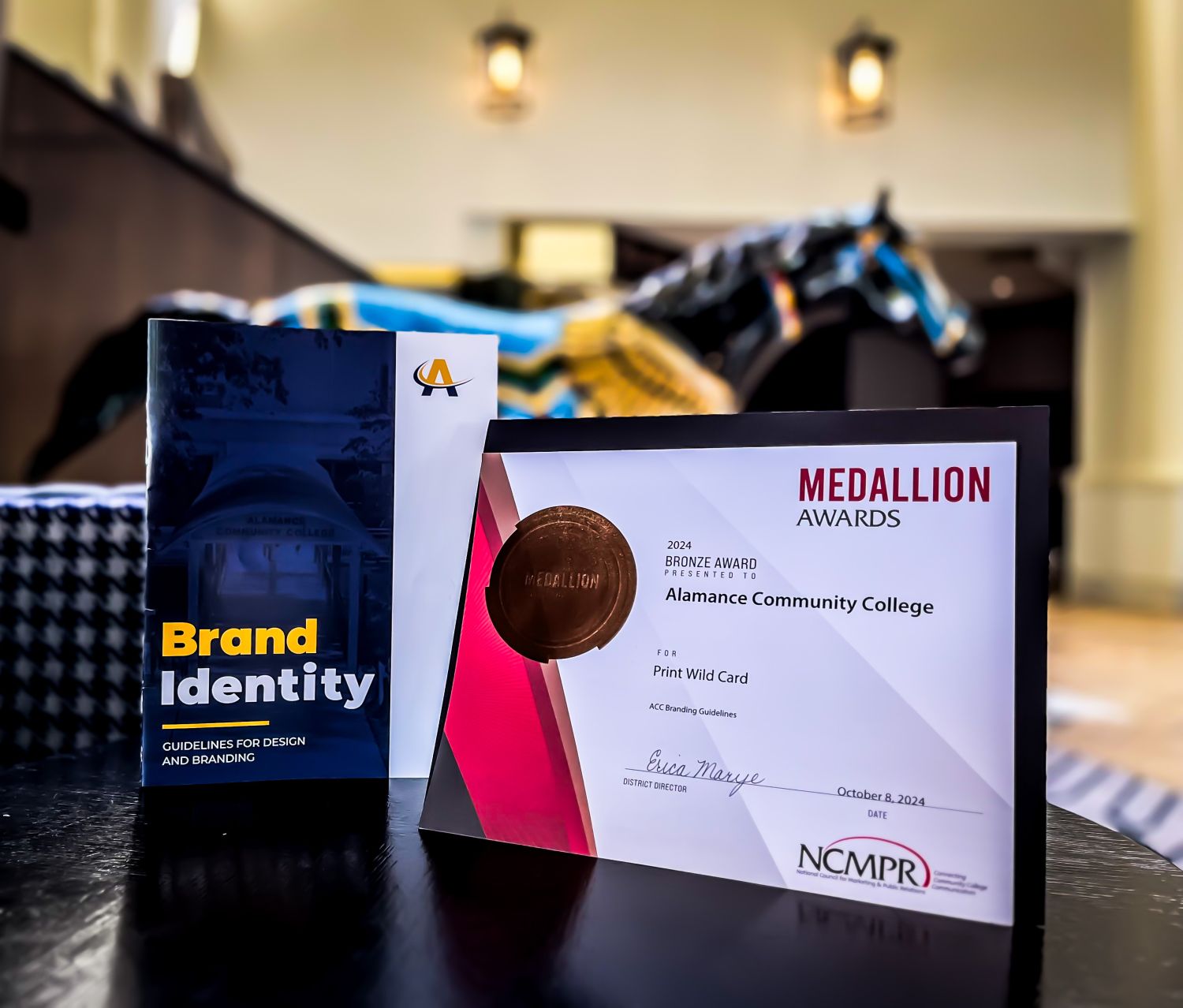 Medallion Award and marketing materials