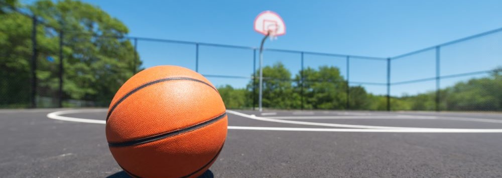 outside basketball court